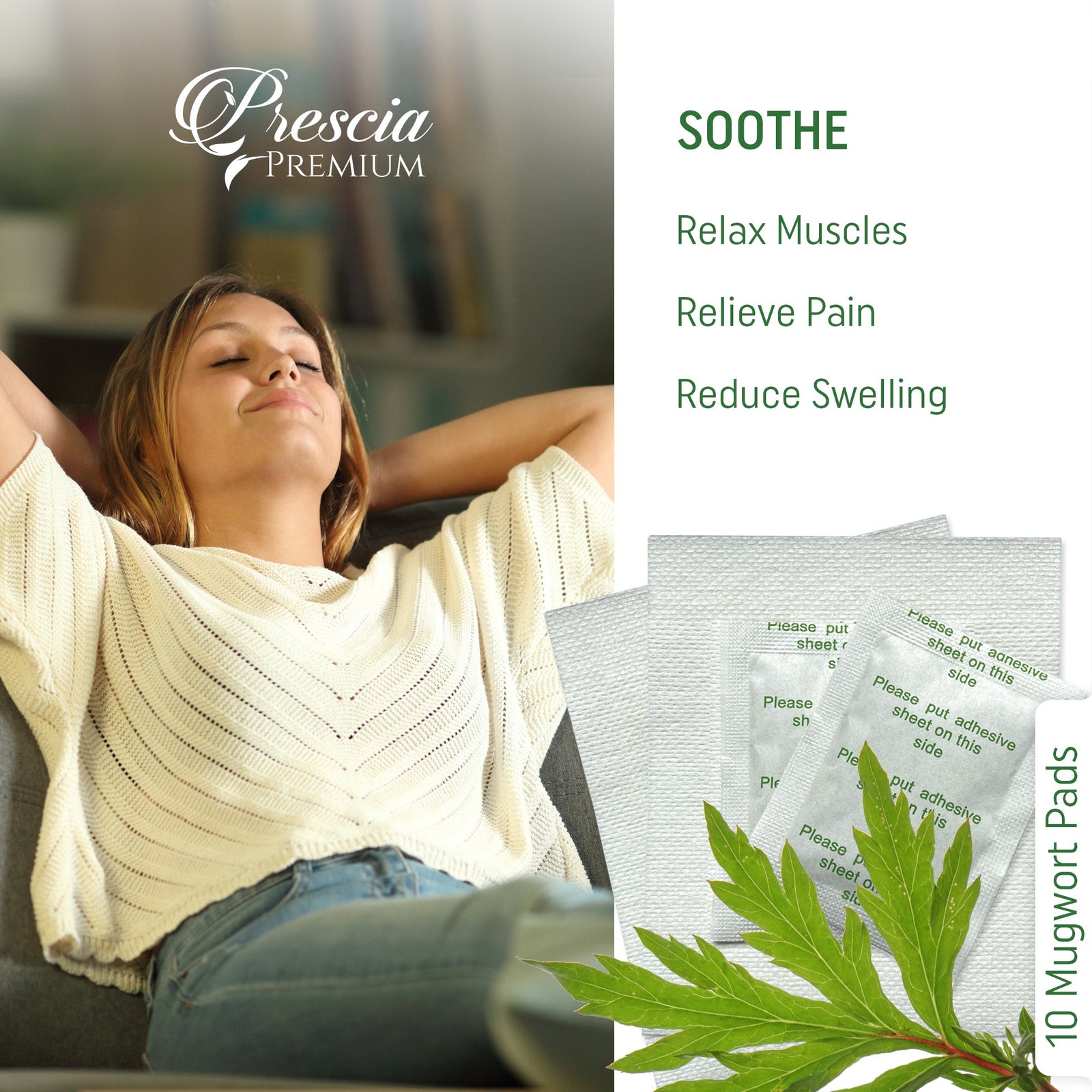 Prescia Cleansing Detox Foot Pads – 40 Count | Natural Overnight Foot Therapy - Prescia