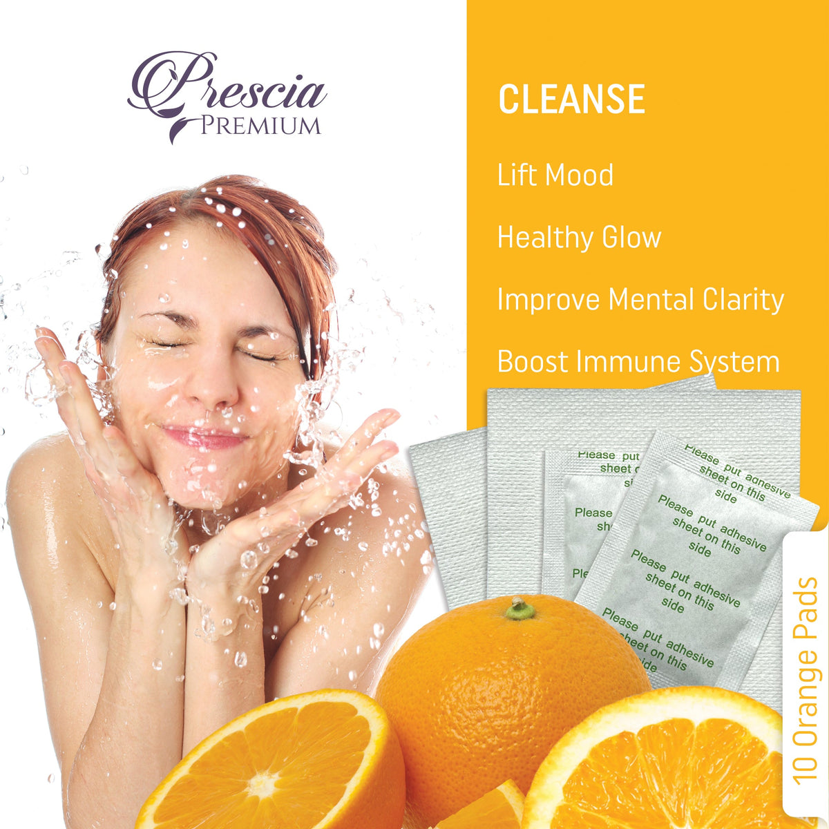 Prescia Cleansing Detox Foot Pads – 40 Count | Natural Overnight Foot Therapy - Prescia