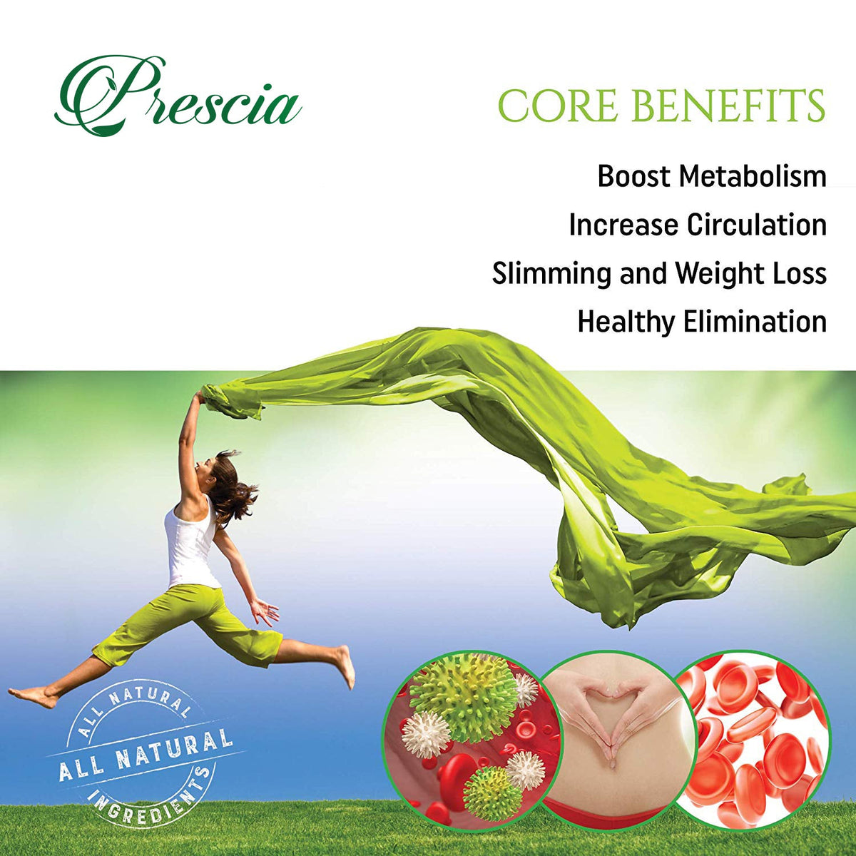 Prescia Detox Foot Pads – 30 Count | Natural Overnight Cleansing & Relaxation - Prescia